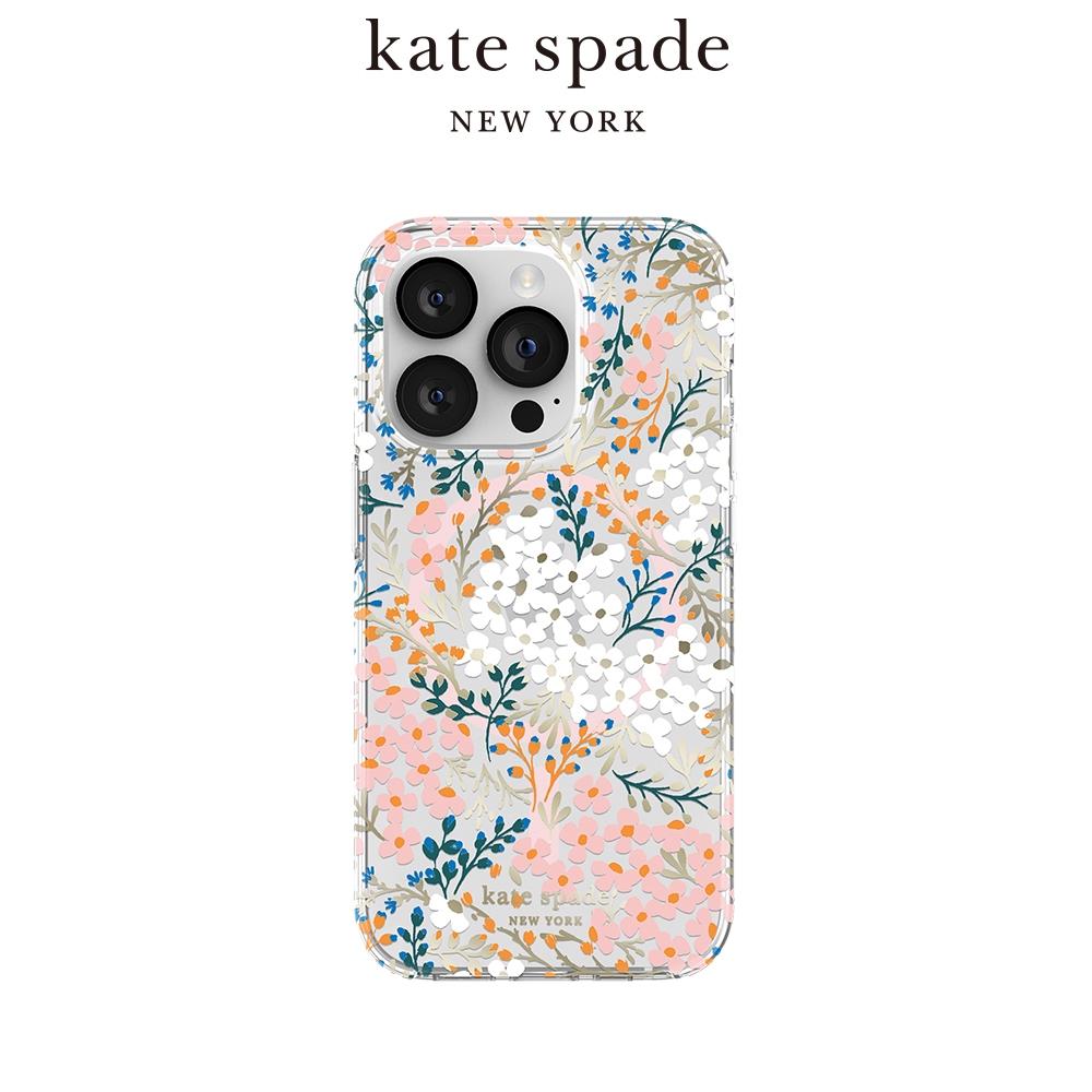 【kate spade】iPhone 15系列 MagSafe 精品手機殼 秘密花園