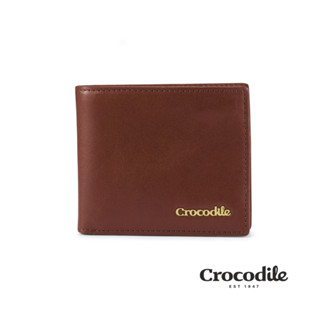 Crocodile鱷魚皮件 真皮短夾 男皮夾 錢包推薦 8卡零錢袋 Naturale 5-0103-11004