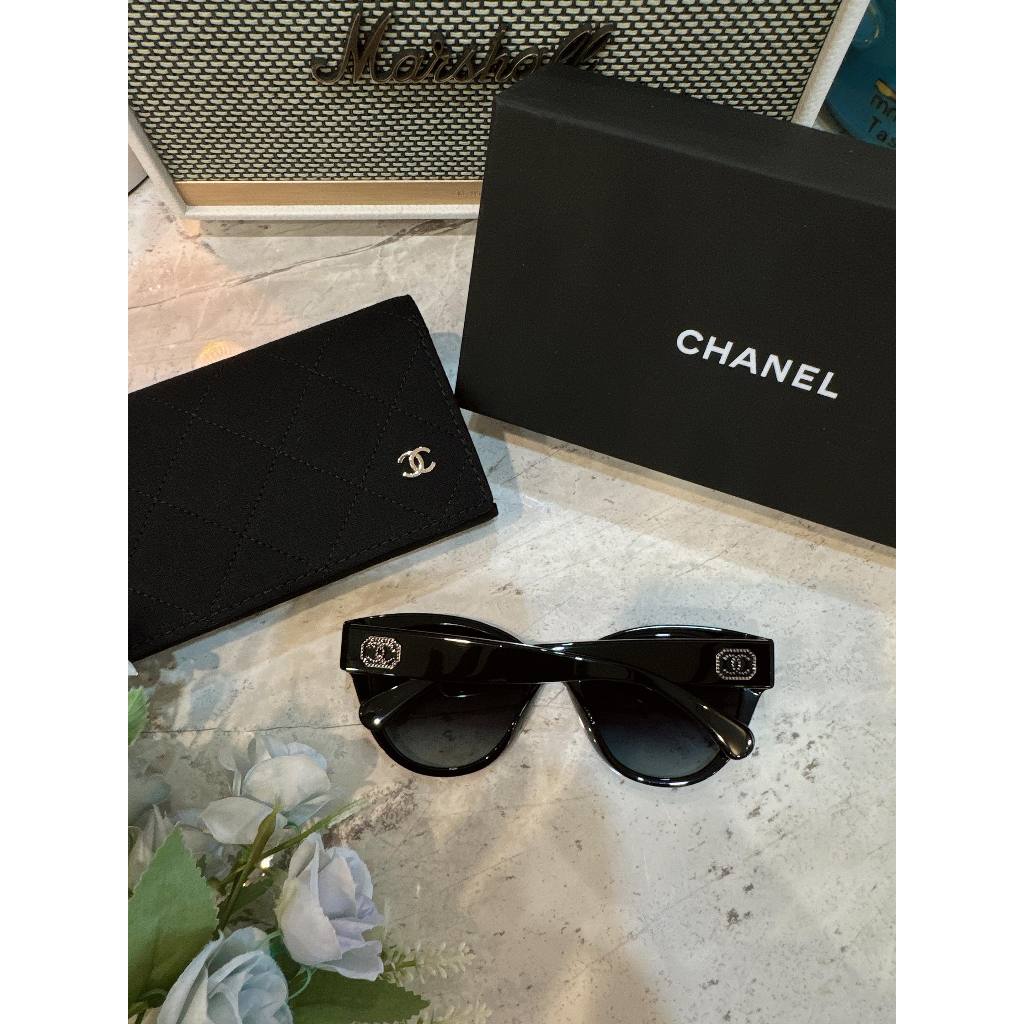 【現貨】麗睛眼鏡 Chanel【可刷卡分期】香奈兒 CH5477 水鑽雙C太陽眼鏡 小香太陽眼鏡 小香眼鏡 熱買款眼鏡