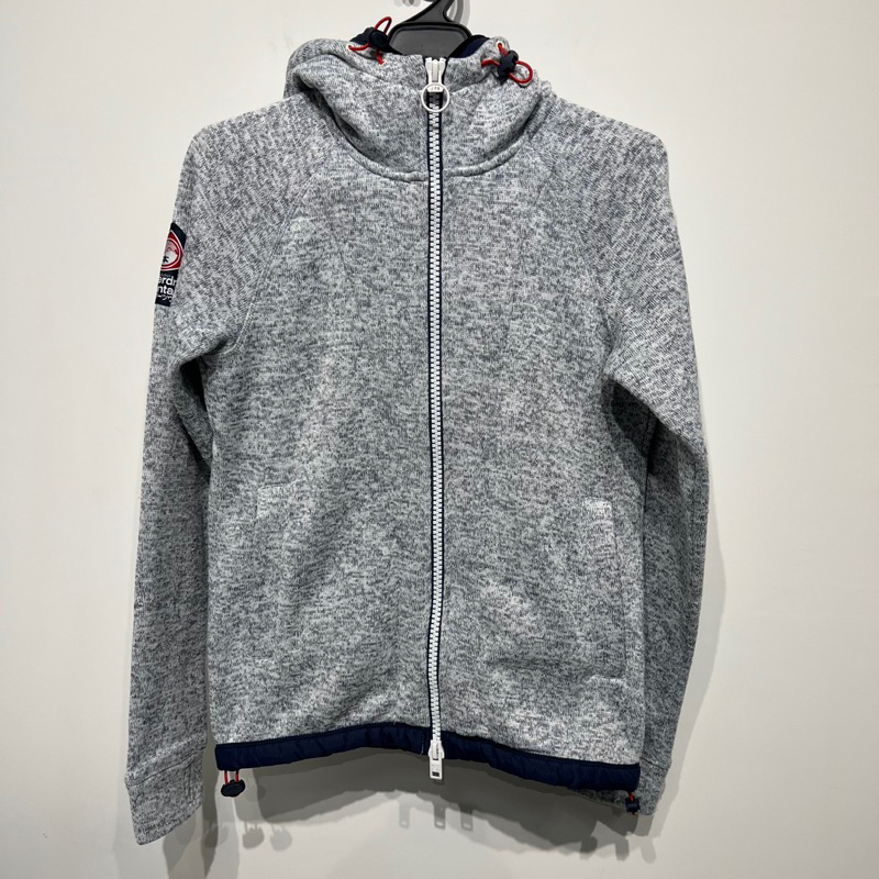 老麥嚴選 Superdry 極度乾燥 長袖連帽外套 淺灰色 二手 男S號 CK2203V