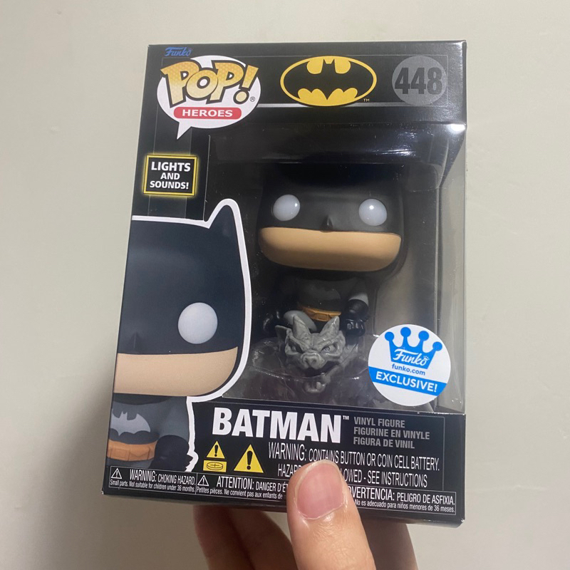 [李大] 正版現貨 Funko POP DC 蝙蝠俠 聲光組 Funko Shop Batman #448