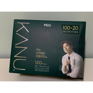 特價 (現貨) 韓國【KANU】mini 低咖啡因 無糖美式咖啡 黑咖啡 120入 maxim 孔劉咖啡