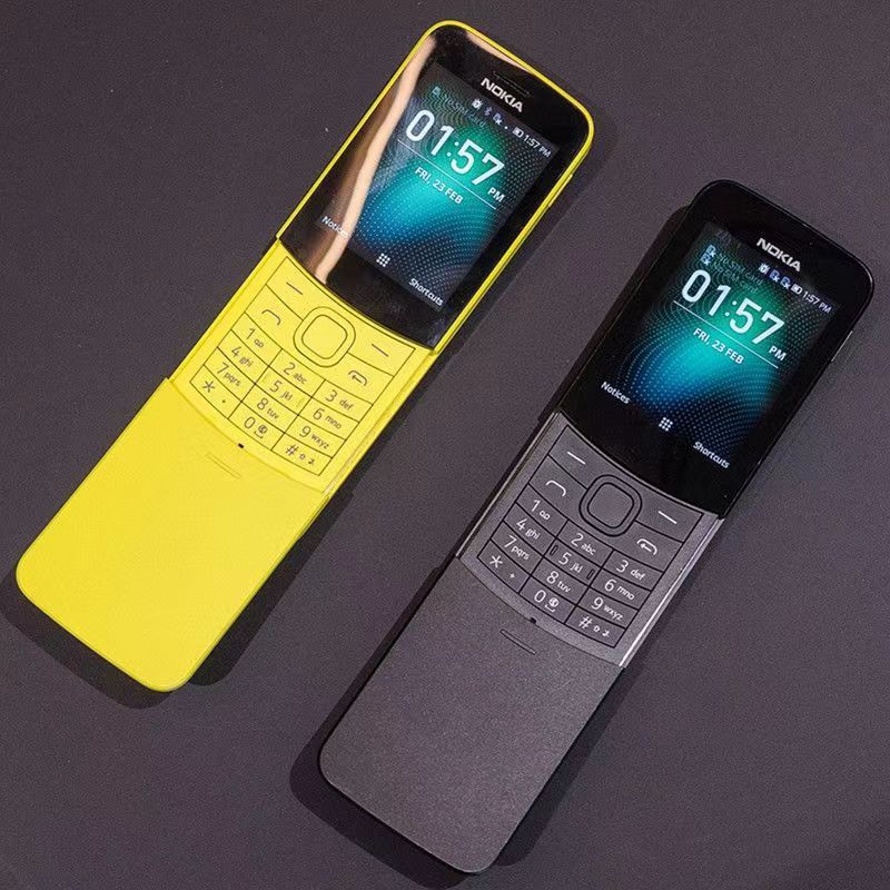 【注音輸入】Nokia8110全网通4G 香蕉手機老年機按鍵手機滑蓋備用機 繁体中文注音输入WhatsAPP FB