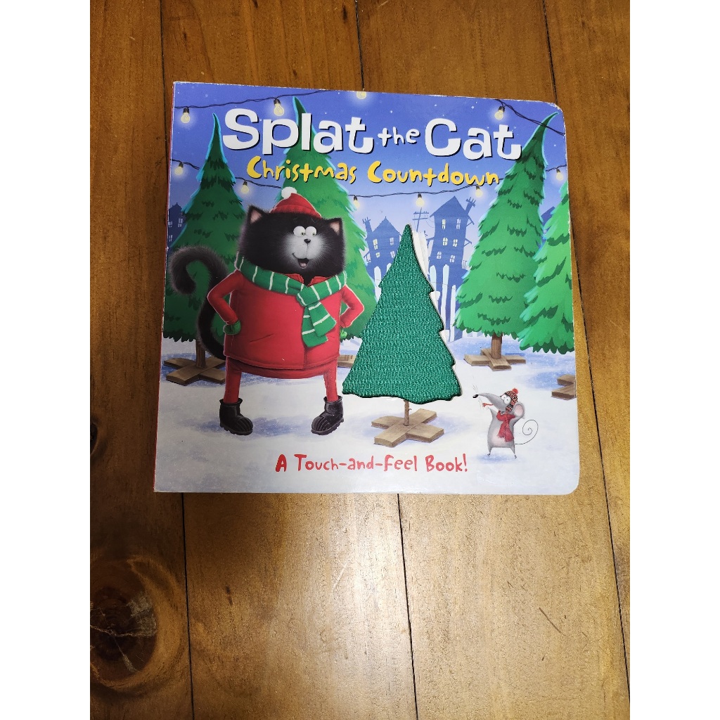 二手 英文童書 英文繪本 Splat the Cat Christmas Countdown