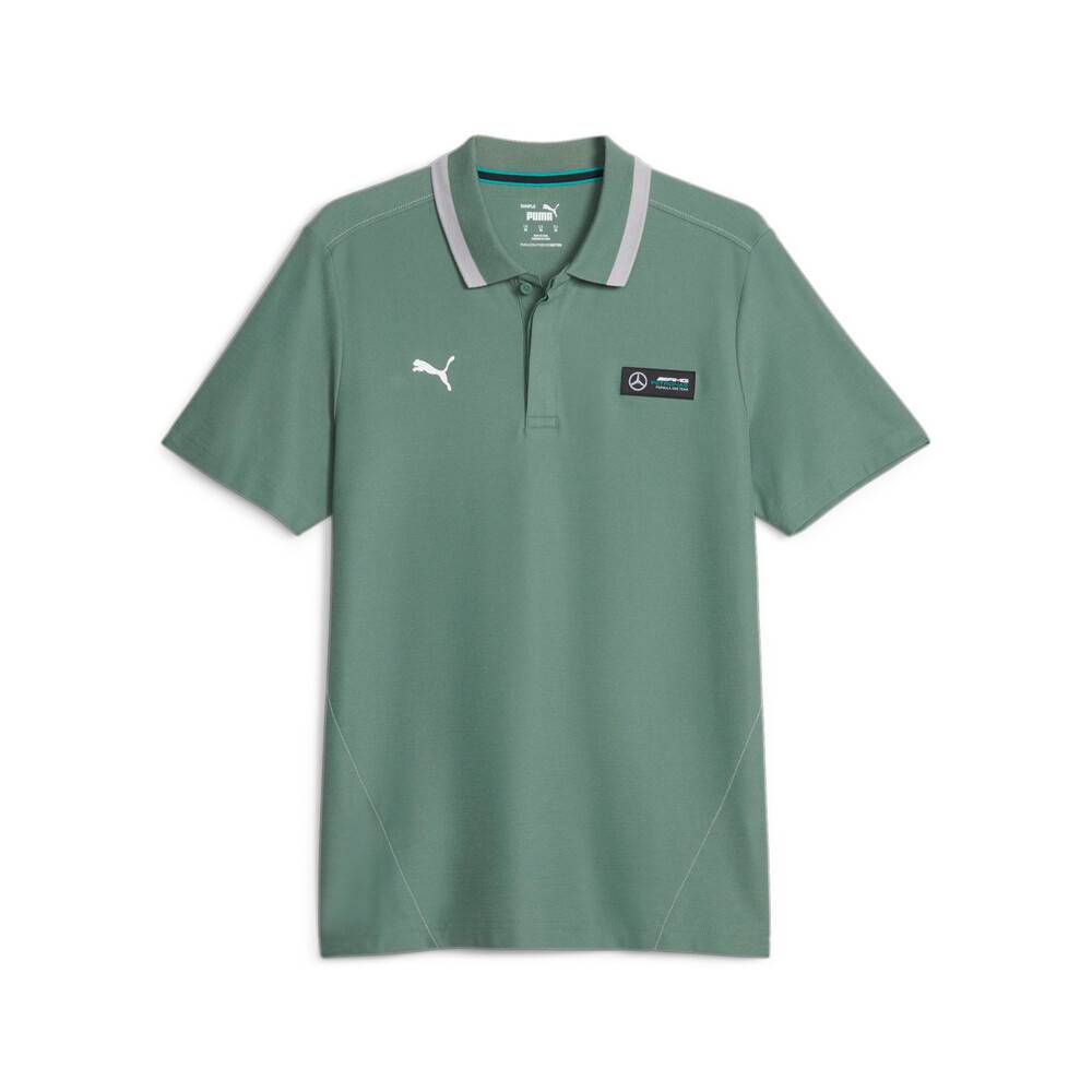 PUMA 短袖POLO 賓士系列Pique短袖Polo衫(M) 男 62115307 綠 現貨