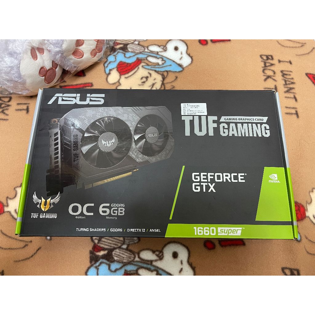 【近全新2022出廠】華碩 1660 Super TUF-GTX1660S-O6G-GAMING