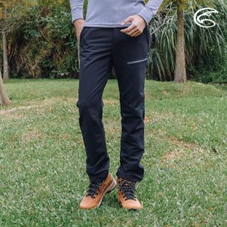 ADISI 男高抗風超撥水修身保暖長褲AP2321009 (S-4XL) 極限黑｜磨毛 防潑水 彈性 登山 尺寸含大尺碼