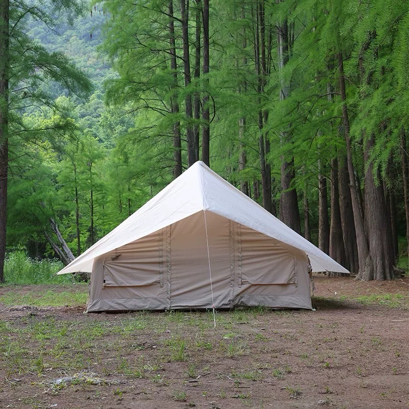 露營登山豪華房型充氣帳篷快速搭帳隔間布&amp;防雨罩