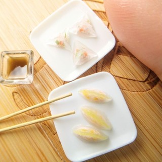 水晶餃 中式茶點~袖珍 微型 迷你 手作 DIY 模擬 食玩 黏土~1/12、1/6~娃娃、公仔、人偶配件、家家酒