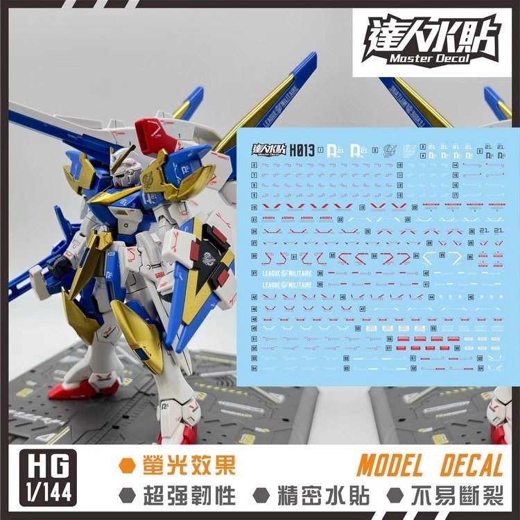 【Max模型小站】達人 (H013) HGUC V2AB Gundam V2鋼彈(全裝備).螢光水貼