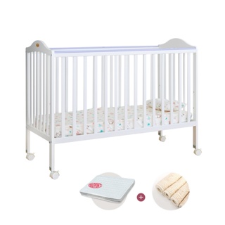 【i-Smart】卡莉絲嬰兒床＋杜邦防蹣透氣墊+尿墊(超值三件組) 商城旗艦館