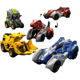 恐龍碰撞變型車 慣性車 變形車 汽車玩具 車型玩具 變形車玩具 撞擊變形車 模型車 玩具車《玩具老爹》