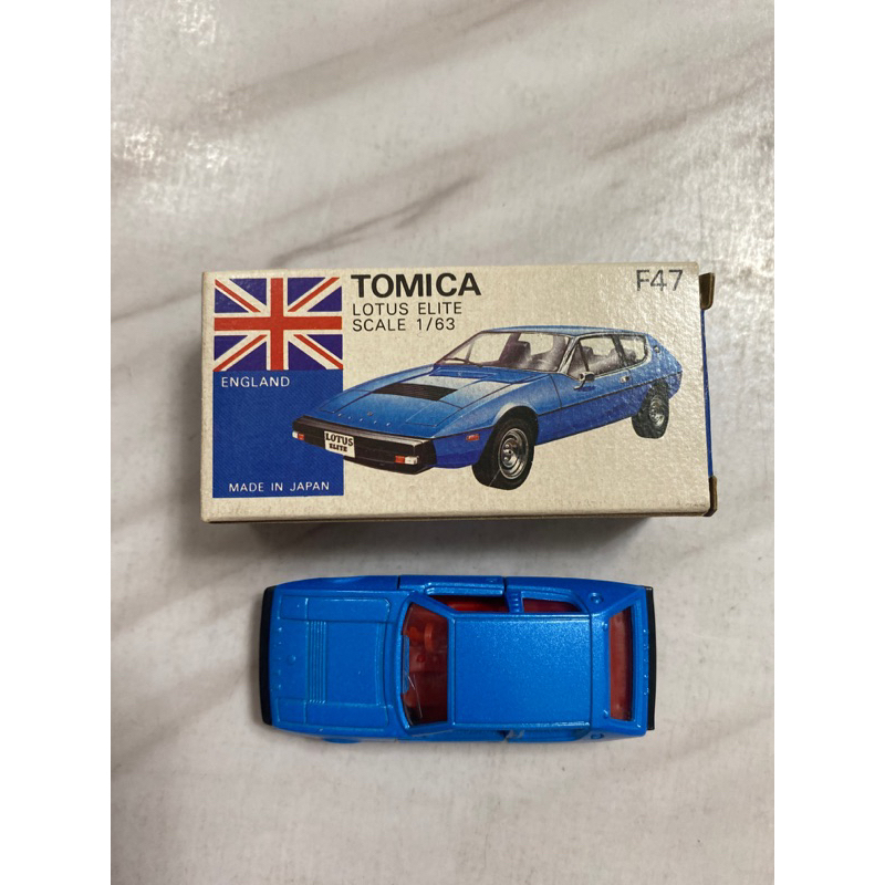 Tomica 日製 絕版 藍盒 外國車 F47 蓮花 Lotus Elite(盒車如圖）