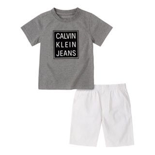 Calvin Klein Jeans男童短袖短褲套裝