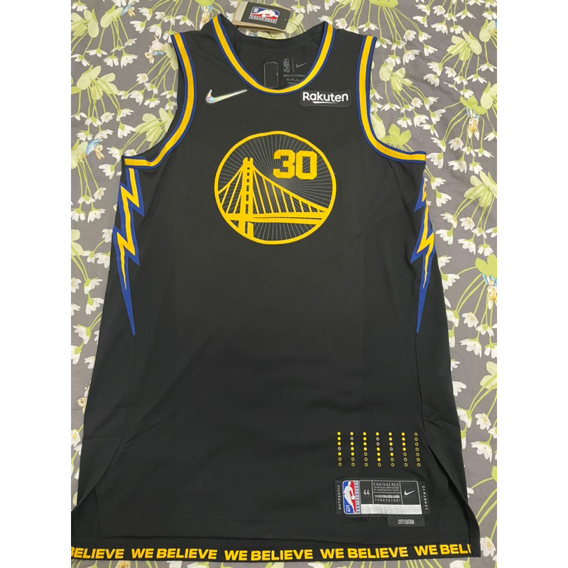 Nike NBA球衣 Stephen Curry 金州勇士 城市版 球員版 AU NBA75週年 鑽石標