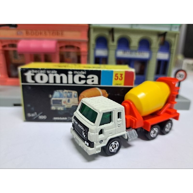 Tomica 日製 黑盒 No.53 絕版 53 Nissan Diesel Mixer Truck 水泥車 日本製