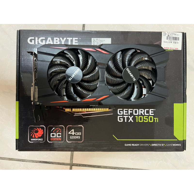 技嘉NV GTX1050ti 4G二手顯卡