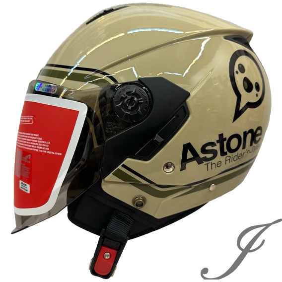 ASTONE RST AQ11 卡其綠 輕量四分之三 內墨鏡 半罩 安全帽