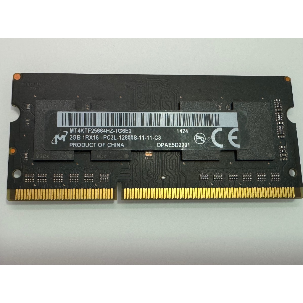 美光 Micron MT4KTF25664HZ-1G6E2 DDR3L 2GB 1.35v