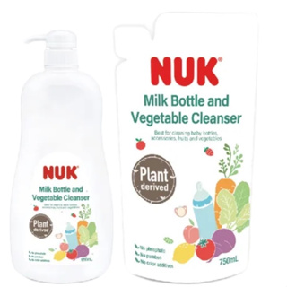 德國NUK 植萃奶瓶蔬果清潔液促銷組 950ml+750ml