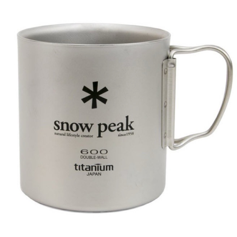 現貨台北可面交 Snow peak 600ml 雙層 鈦金屬 保溫杯 MG-054R