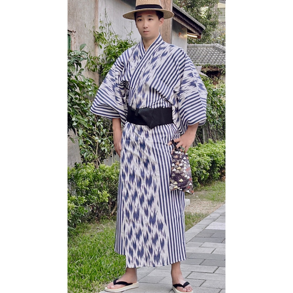 全新日本購回~日本 傳統和服 浴衣 甚平 祭典 武士服 家居服 休閒服 夏季 男性 大人