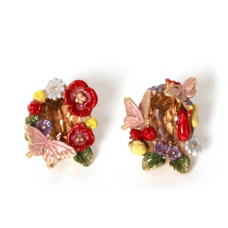 【Palnart Poc 官方正品】PA568 晝花 耳環｜日本製 陽光花園 蝴蝶 Flower in Daytime