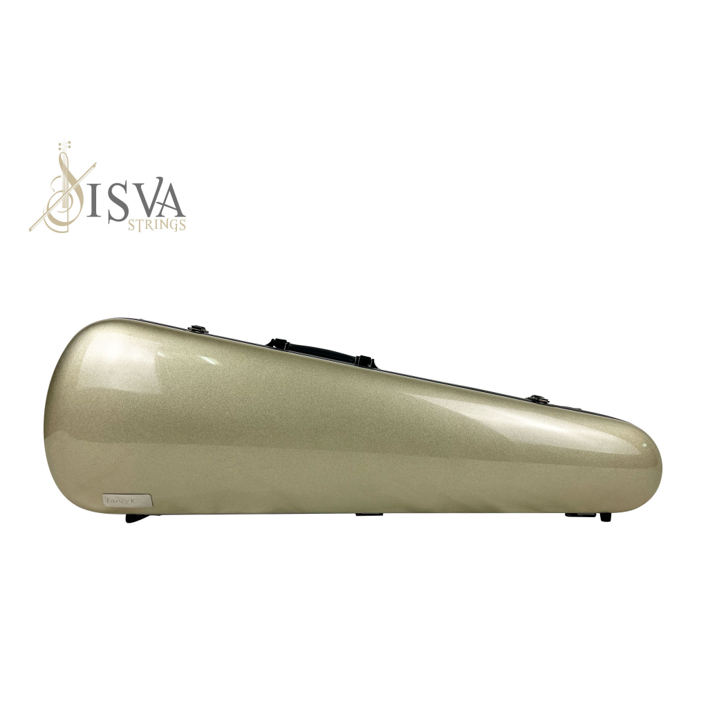 【ISVA Strings】Fancy.K 碳纖小提琴盒 碳纖中提琴盒 超輕薄設計 超輕量複合碳纖維 香檳金