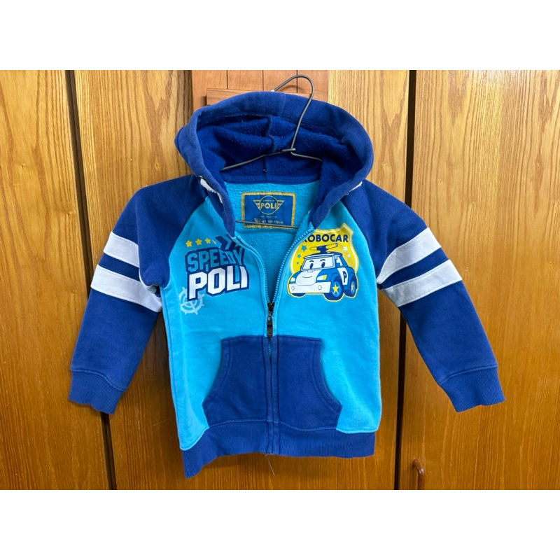 [二手] 3Y-4Y 3歲-4歲 Poli 波力 藍色 鋪棉 帽T 外套