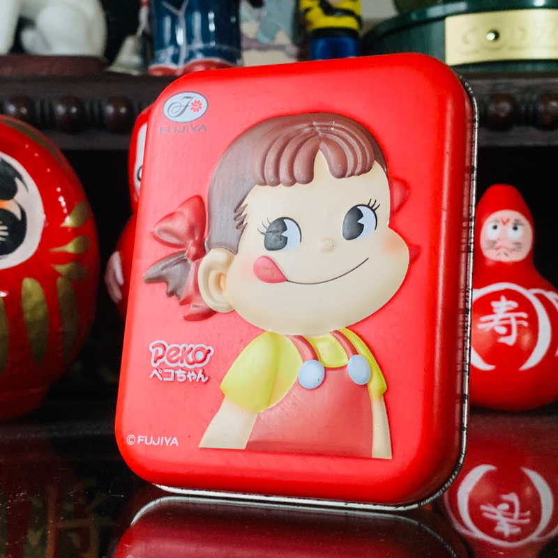 不二家｜FUJIYA  ペコちゃん ミルキー 缶ケース PEKO CHAN 牛奶妹 PEKO醬 牛奶糖 立體鐵盒 日本製