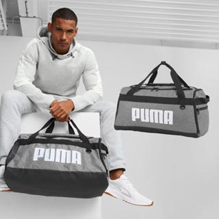 Puma 行李袋 健身包 運動包 大容量 手提 肩背包 Challenger S 灰白黑 07953012