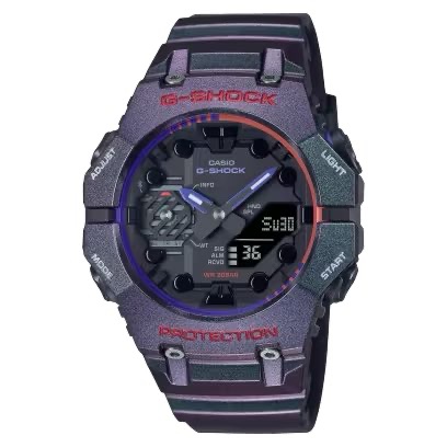 【柏儷鐘錶】CASIO G-Shock  藍芽連線 藍紫偏光烤漆 GA-B001AH-6A