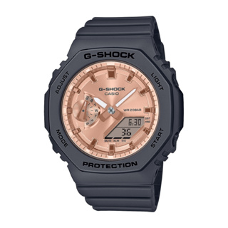 G-SHOCK CASIO 卡西歐 八角形錶殼 粉紅金雙顯腕錶 / GMA-S2100MD-1A