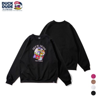 達酷鴨 DUCK DUDE OKAIMONO DUCK WAPPEN C/N SWEAT大圖刺繡 4色