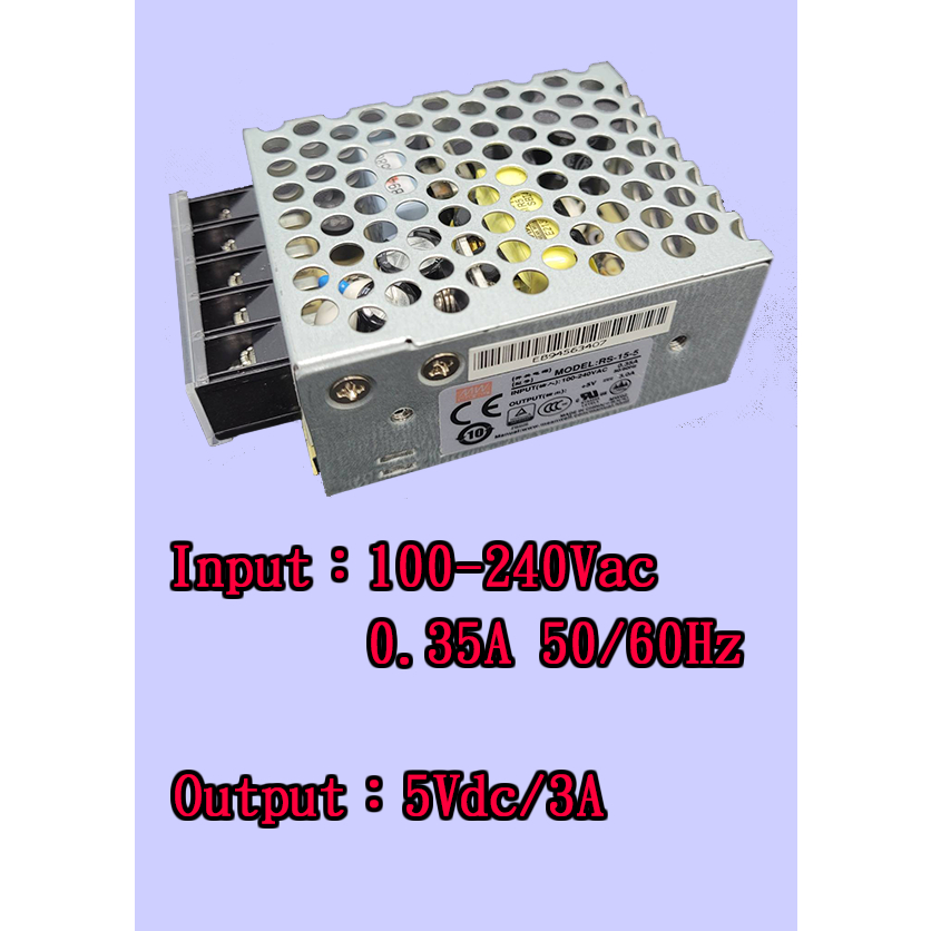明緯 電源供應器 100-240Vac / 5Vdc.12Vdc.24Vdc.36Vdc / 15W~450W