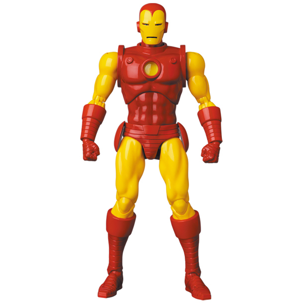 =海神坊=日本 MEDICOM MAFEX 165 鋼鐵人 IRON MAN 漫畫版 可動公仔人偶模型場景展示擺飾收藏