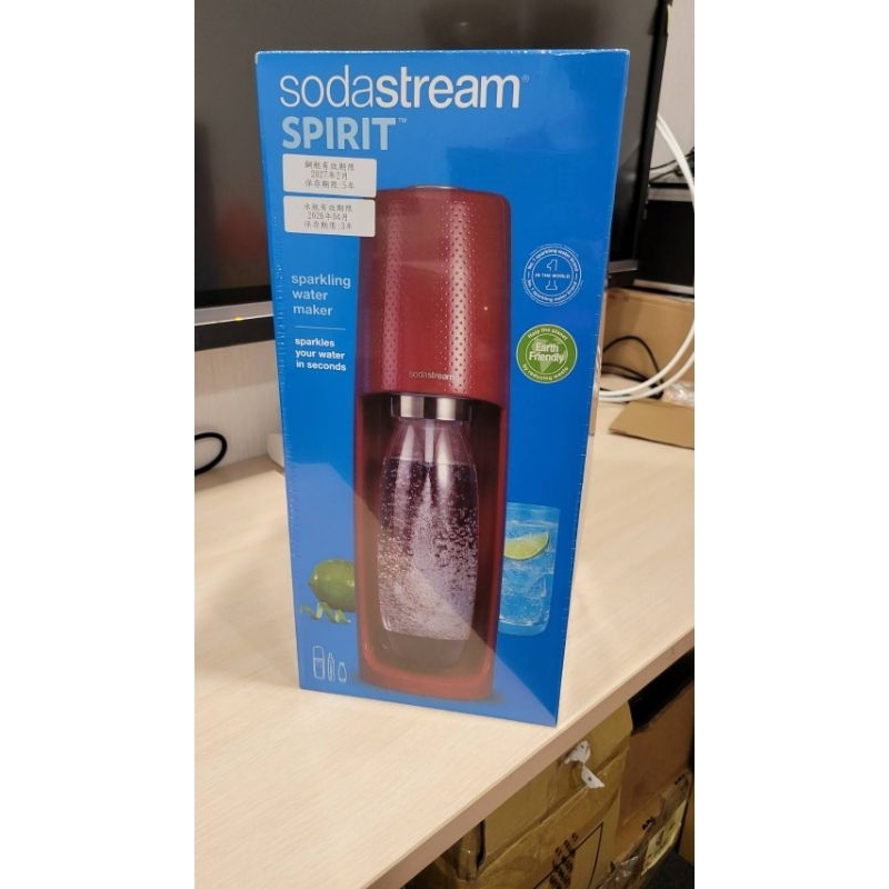 Sodastream Spirit 自動扣瓶 氣泡水機(紅)全新未拆封