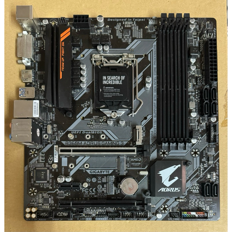 技嘉 B360M AORUS GAMING 3 無擋板 瑕疵品