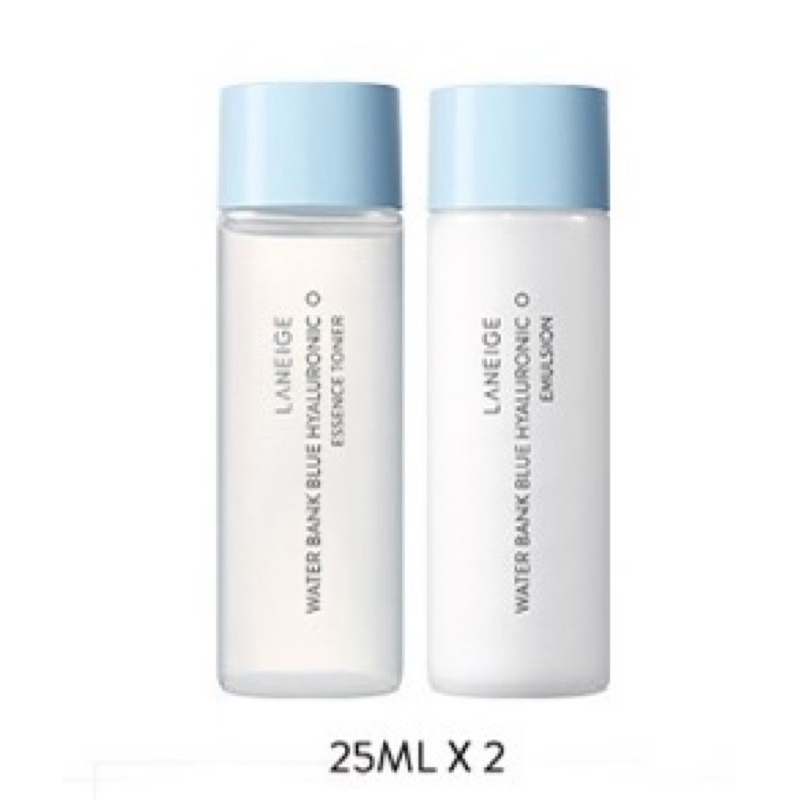 LANEIGE 蘭芝  水酷修護基礎旅行兩件組 化妝水乳液(醒肌露25ML+導入液25ML)
