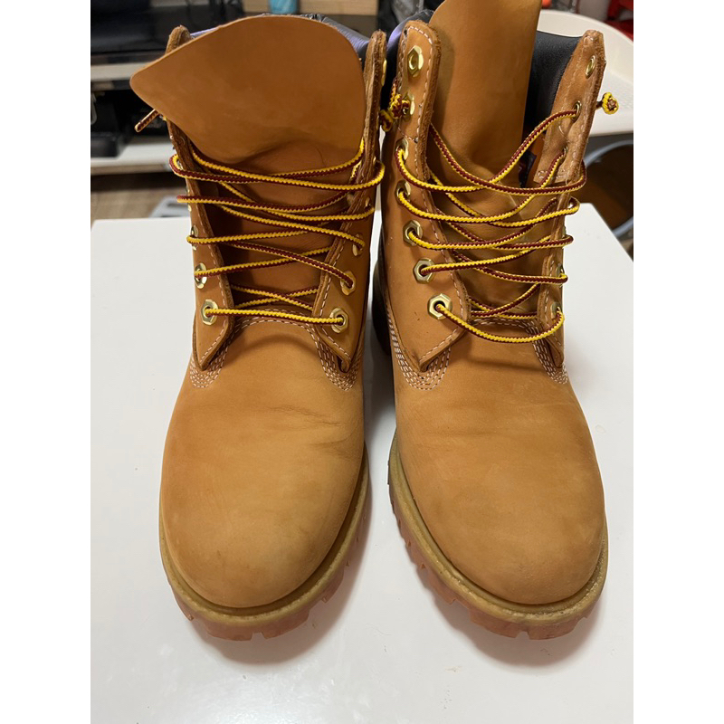 Timberland男款小麥黃經典防水6吋靴6.5號 二手