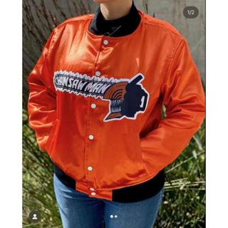 《NEMUiNEKO》Boxlunch 鏈鋸人 外套 chainsaw man baseball jacket 棒球外套