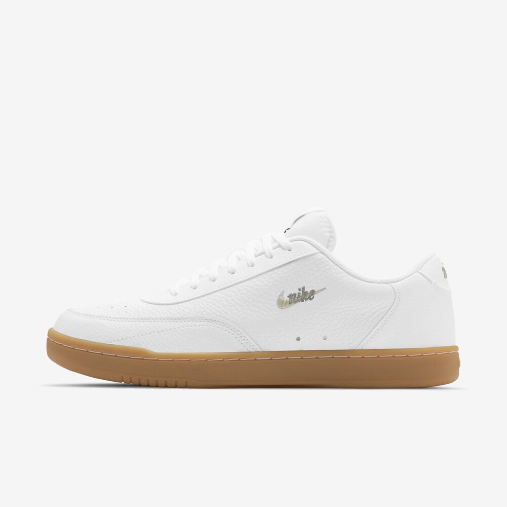 NIKE COURT VINTAGE PREM 全白焦糖底 皮革 復古 低筒 休閒鞋 男鞋【CT1726-101】