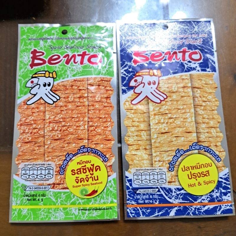 泰國 Bento 魷魚片4g 蒜辣 檸檬酸辣 超味魷魚片 泰國魷魚片 泰國零食