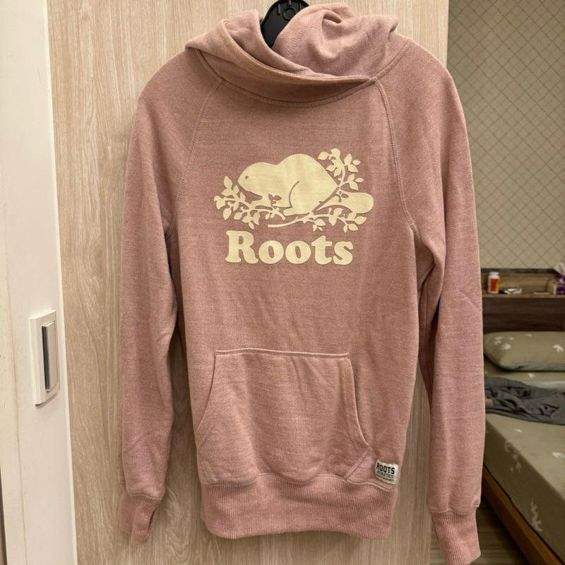 Roots 女 中長版 帽T