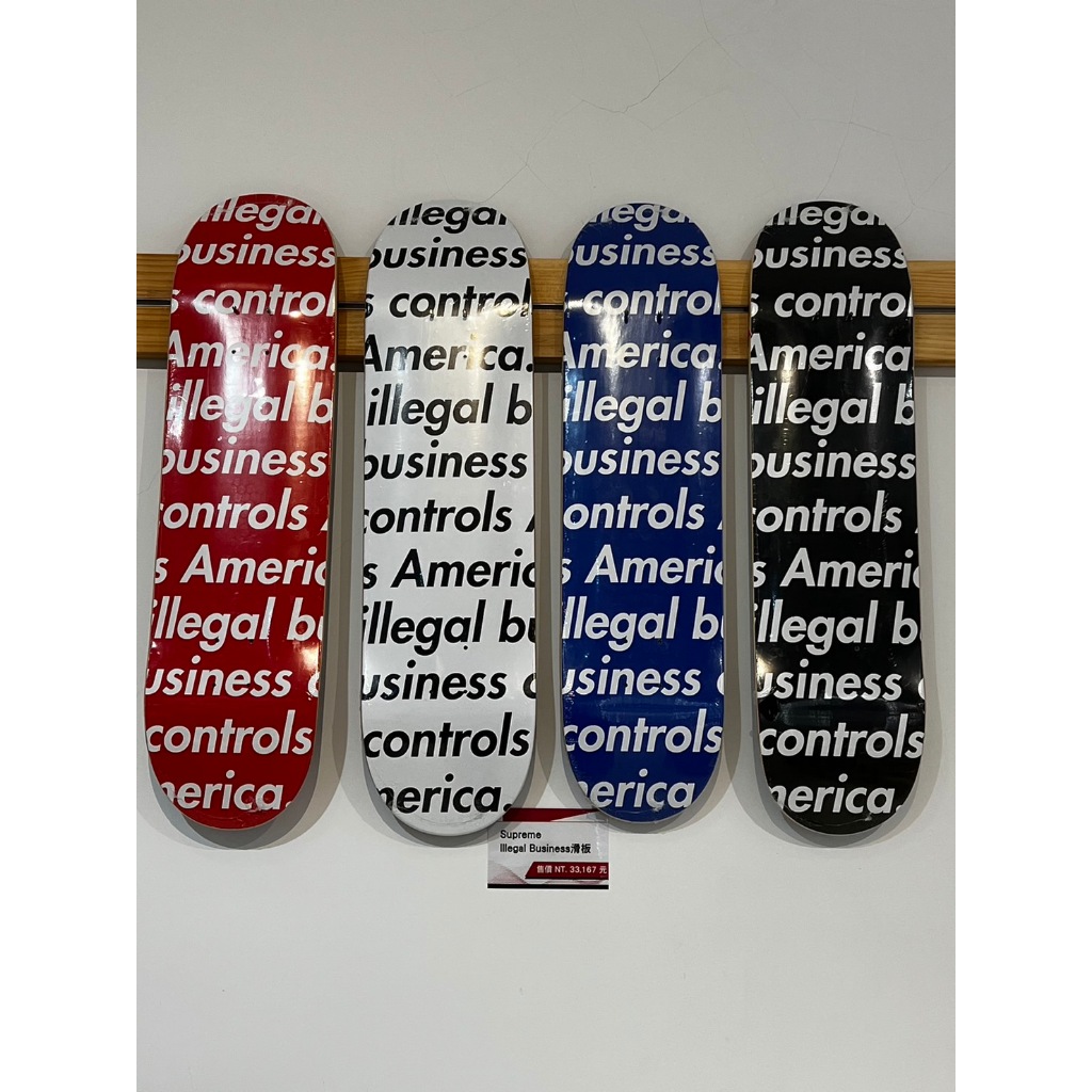 Supreme Illegal Business Skateboard (set of 4)滑板