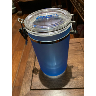 水藍色壓克力密封罐食物罐