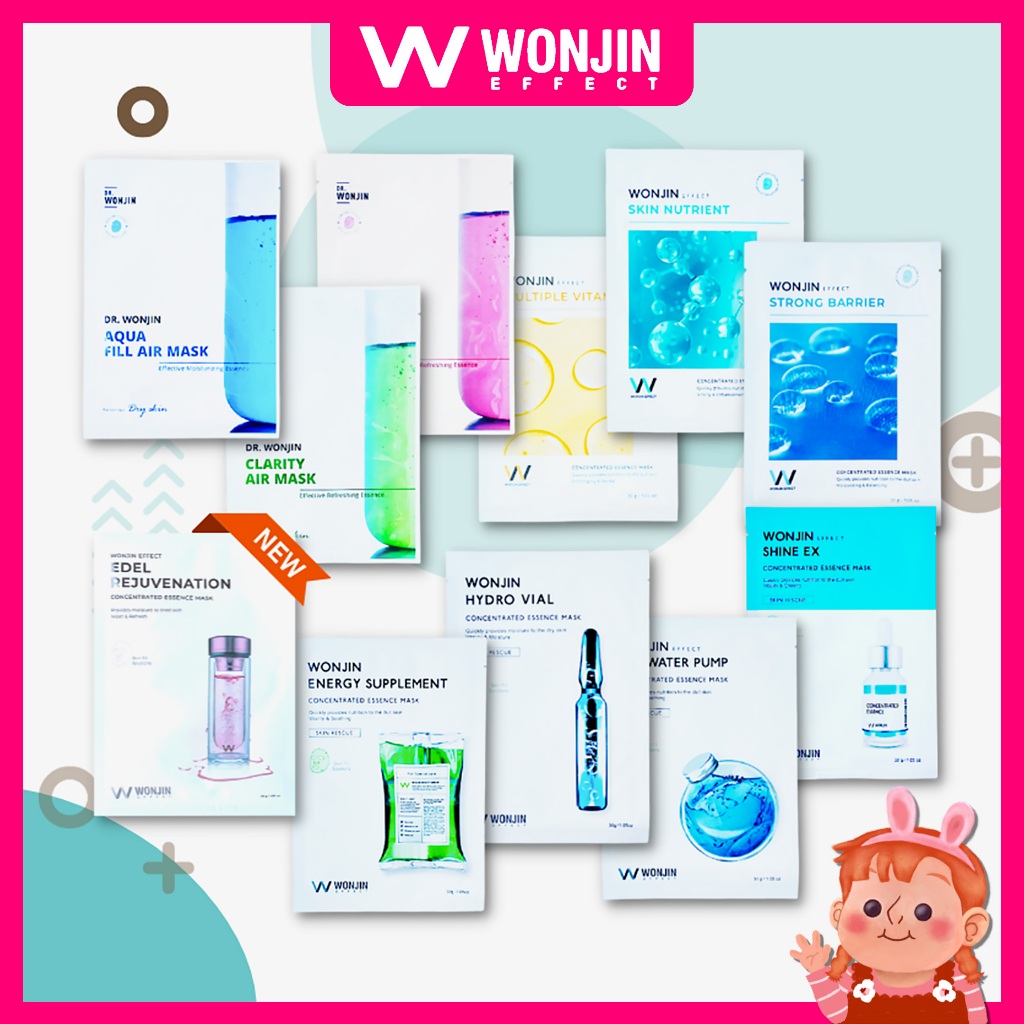 ❤️闆娘推薦❤️ Wonjin Effect 原辰面膜 保濕面膜 韓國面膜 積雪草面膜 補水面膜 水光面膜 安瓶面膜