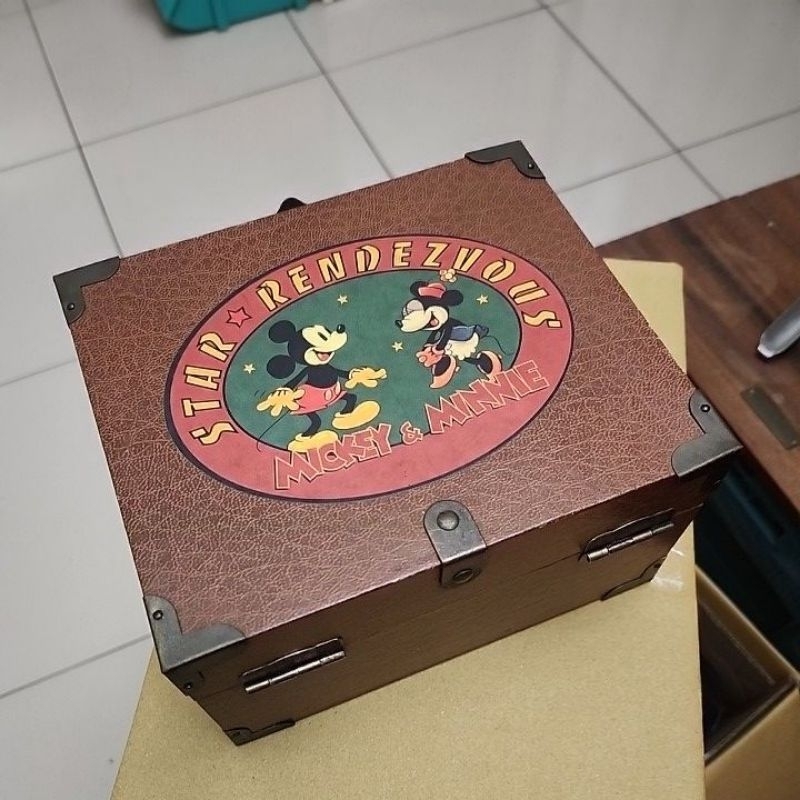 復古米奇經典音樂木盒 迪士尼正品 70年代