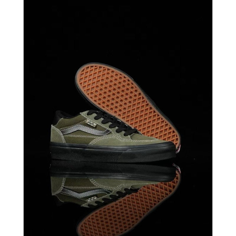 Vans Skate Rowan Pro 正品代購 運動鞋 滑板鞋 專業 棕綠色 23拼接皮革