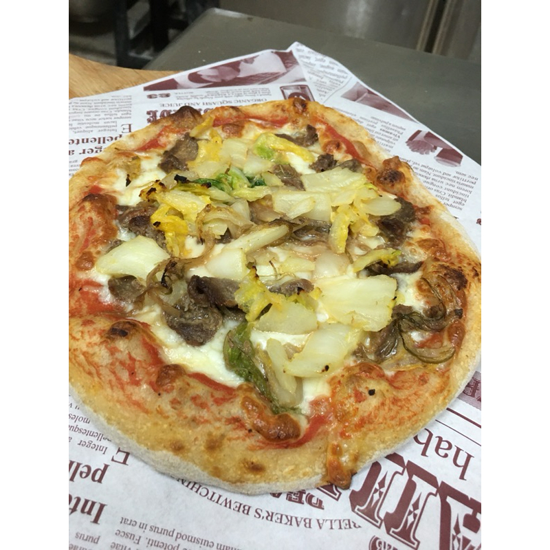 黃金泡菜牛🍕三隻小豬手工冷凍披薩🍕